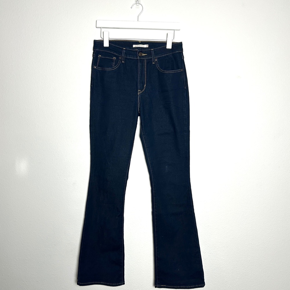 Levis Dark Wash Cotton 725 High Rise Bootcut Stretch Denim Jeans Womens Size 28